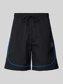 Spodnie sportowe męskie - Szorty z dzianiny dresowej z elastycznym pasem model ‘Garat’ - miniaturka - grafika 1