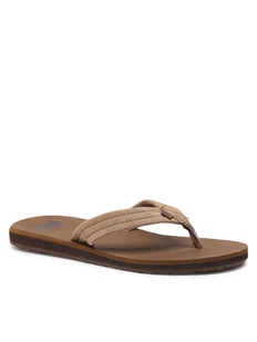 Quiksilver Japonki AQYL101323 Brązowy - Klapki i japonki męskie - miniaturka - grafika 1