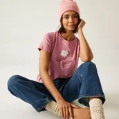 Koszulki i topy damskie - Regatta Koszulka damska Filandra VX Różowy, Cotton, Rozmiar: 52 - miniaturka - grafika 1