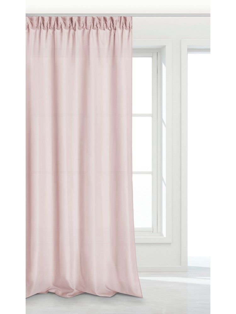 Zasłona 140x175 cm Pudrowa na taśmie Viva Spod Igły i Nitki