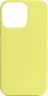 Etui i futerały do telefonów - Półsztywne silikonowe etui na telefon komórkowy Apple iPhone 15 Pro Max, Soft Touch - żółte - miniaturka - grafika 1