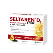 Witaminy i minerały - Unipharm HOLDINGS SP. Z O.O. Seltaren D3 Forte w oleju z czarnuszki 60 kapsułek 3786021 - miniaturka - grafika 1