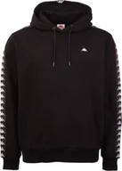 Bluzy męskie - Kappa Kappa Larko Sweatshirt 312009-19-4006 Czarne L - miniaturka - grafika 1