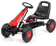 Jeździki dla dzieci - Gokart na pedały Meteor GM/205 czerwony Uniwersalny - miniaturka - grafika 1