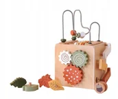 Zabawki sensoryczne - Wielofunkcyjna Drewniana Zabawka Edukacyjna Sorter Do Układania Montessori - miniaturka - grafika 1