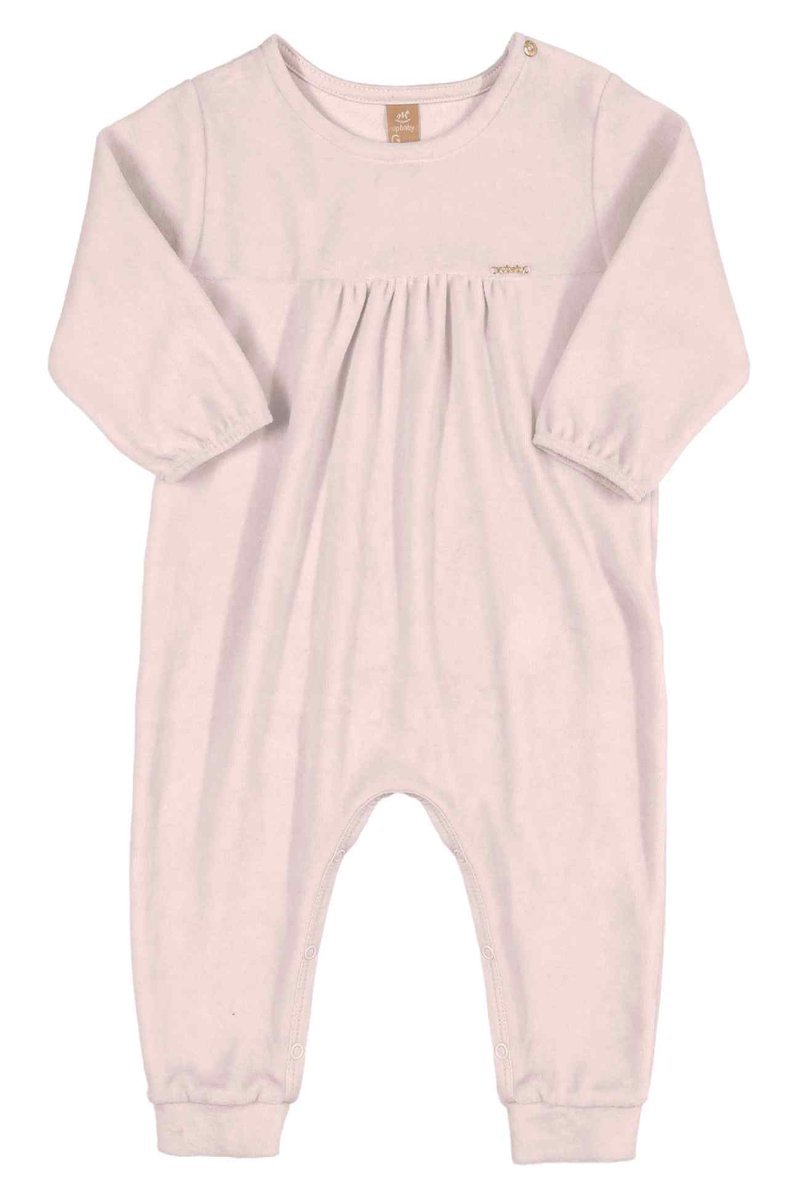 Dziewczęcy pajac zajączek jasnoróżowy, Up Baby