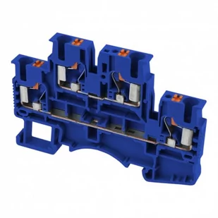 Złączka szynowa zaciskowa niebieska 2,5mm2 2-piętrowa 4-przewodowa 5781 - Kostki, złączki, wtyczki - miniaturka - grafika 4