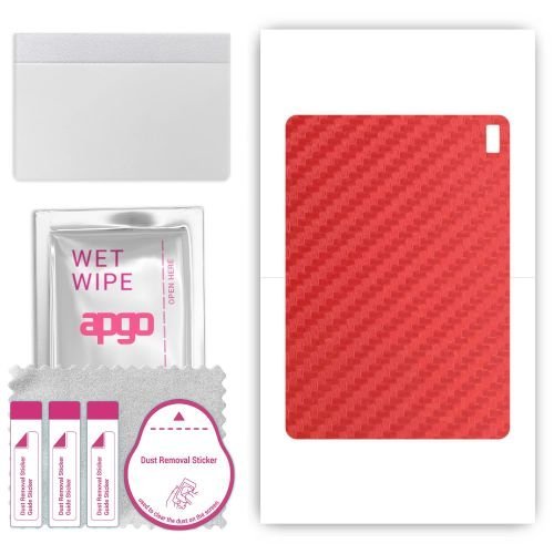 folia naklejka skórka strukturalna na TYŁ do HTC A103 - Carbon Czerwony - apgo SKINS