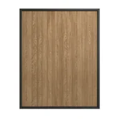 Panele ścienne i boazeria - Lamele obrotowe separujące 202.5x160 cm dębowy z czarną ramą - miniaturka - grafika 1