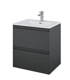 Elita 168142 SZAFKA podumywalkowa SPLIT 60 2S ANTHRACITE MATT PDW - Szafki łazienkowe - miniaturka - grafika 1