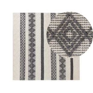 Dywan Wełniany 200 X 200 Cm Beżowo-szary Davutlar - Dywany - miniaturka - grafika 1