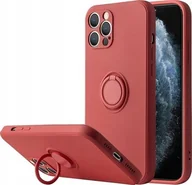 Etui i futerały do telefonów - OEM Etui Silicon Ring do Iphone 11 PRO jasno czerwony - miniaturka - grafika 1