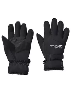 Jack Wolfskin Unisex dziecięce rękawiczki zimowe 2 l, czarne, 116, czarny, 116 - Rękawiczki - miniaturka - grafika 1