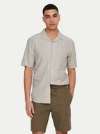 Koszule męskie - Only & Sons Koszula Caiden 22025116 Beżowy Slim Fit - miniaturka - grafika 1