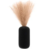 Wazony i flakony - Wazon flakon na kwiaty sztuczne 3D czarny wysoki 20cm dekoracyjny tworzywo - miniaturka - grafika 1