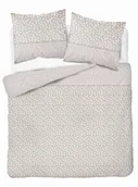 Pościel - Pościel bawełniana 220x200 beżowa kwiatki stokrotki - miniaturka - grafika 1