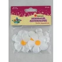 Kwiaty materialowe A10 Byosa margaretki 4.5cm - Dekoracje domu - miniaturka - grafika 1