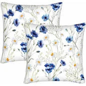 Inne - TEMU 2 szt., Poszewki na Poduszki z Motywem Chmurki i Stokrotki, Kwiaty Dzikie, Pąki Kwiatowe, Kwadratowe Poszewki na Poduszki, Zestaw 2 szt. do - miniaturka - grafika 1