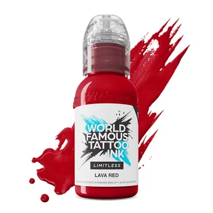 Farba World Famous Limitless Tattoo Ink - Lava Red 30 ml - Wyposażenie studia tatuażu - miniaturka - grafika 1