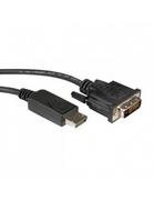 Kable komputerowe i do monitorów - ROLINE kabel DisplayPort DP - DVI (24+1), LSOH, M/M, 1m - miniaturka - grafika 1
