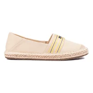 Espadryle damskie - Beżowe damskie espadryle Big Star LL274895 beżowy - miniaturka - grafika 1