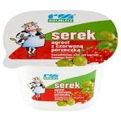 Desery mleczne - Rolmlecz Serek agrest z czerwoną porzeczką 200 g - miniaturka - grafika 1