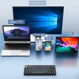 MIIIW POP Series Z680cc Mechanical Keyboard 68 Keys Three-mode - Gateron Brown Switch - Klawiatury - miniaturka - grafika 10