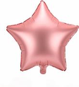 Balony i akcesoria - Balon foliowy gwiazdka, satynowy różowe złoto - 48 cm - 1 szt. - miniaturka - grafika 1