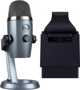 Mikrofon Blue Yeti Nano USB Shadow Grey 988-000205 + Lampa Litra Glow - Mikrofony komputerowe - miniaturka - grafika 1