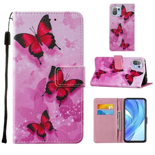 Pokrowiec König Design kompatybilny z etui na telefon komórkowy Xiaomi Mi 11 Lite ze skóry syntetycznej - Etui na telefon komórkowy różowe - Etui i futerały do telefonów - miniaturka - grafika 1
