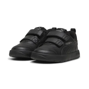 Sneakersy dla małych dzieci Courtflex V3 PUMA Black Cast Iron Gray - Odzież sportowa dziecięca - miniaturka - grafika 1
