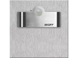 Oprawa schodowa LED z czujnikiem SZLIF INOX 1W WW 3000K TANGO Short PIR SKOFF - Oprawy, klosze i abażury - miniaturka - grafika 1