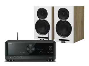 Yamaha RX-V6A (czarny) + Uni-Fi Reference B6 (biały) - Zestawy stereo - miniaturka - grafika 1
