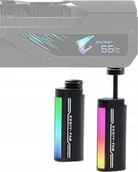 Akcesoria do komputerów stacjonarnych - Czarna Podpórka Uchwyt Wspornik pod karte graficzną GPU EZDIY-FAB ARGB - miniaturka - grafika 1