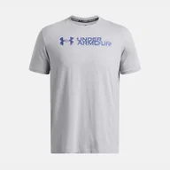 Koszulki sportowe męskie - Koszulka treningowa męska Under Armour Sliced Wordmark 60/40S - miniaturka - grafika 1