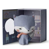 Śliniaki i fartuszki - Picca LouLou - Przytulanka Pan Lisek Blue 18 cm Luxury Gift Box - miniaturka - grafika 1