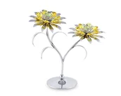 Figurki dekoracyjne - Crystocraft, miniaturka-figurka chromowana SWAROVSKI/KWIATY - miniaturka - grafika 1