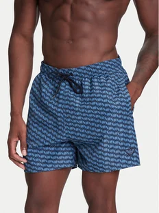 Emporio Armani Underwear Szorty kąpielowe EM000583 AF12342 F9035 Niebieski Regular Fit - Kąpielówki męskie - miniaturka - grafika 1