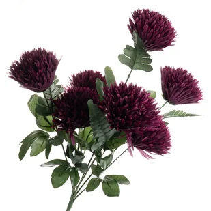 Bukiet chryzantemy 60cm O11-265 V01 sztuczna chryzantema fioletowa - Sztuczne kwiaty - miniaturka - grafika 1