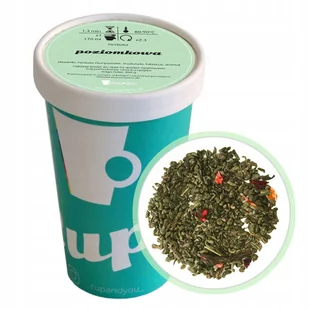 Herbata zielona POZIOMKOWA hibiskus truskawki premium na prezent upominek - herbata liściasta sypana mieszanka napar susz - Herbata - miniaturka - grafika 1