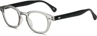 Okulary korekcyjne, oprawki, szkła - OKULARY KOREKCYJNE DO CZYTANIA KOMPUTERA SZARE UNISEX PLUSY +3,5 - miniaturka - grafika 1
