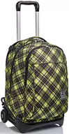 Plecaki - Wózek Invicta New Tech, Tartan, Czarny, Odpinany Plecak 3-w-1 - miniaturka - grafika 1