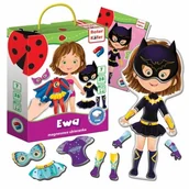 Magnesy - Magnetyczna Gra Ubieranka Ewa Superbohaterka - miniaturka - grafika 1