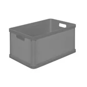 Pudła i pojemniki do przechowywania - Pojemnik transport box Robert 64 l nordic grey - miniaturka - grafika 1