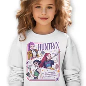 Bluzy dla dziewczynek - Bluza Dziecięca Biała HUNTRIX Do Przedszkola K-pop Muzyka Wzory Rozm 116 cm - miniaturka - grafika 1