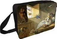 Torby szkolne - Torba na ramię Rodzina sów, innych ptaków i kota Jan van Kessel (starszy) - miniaturka - grafika 1