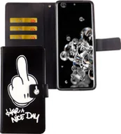 Etui i futerały do telefonów - Etui Samsung Galaxy S20 Ultra Etui na telefon komórkowy Pokrowiec ochronny Etui z klapką i miejscem na kartę Miłego dnia - miniaturka - grafika 1