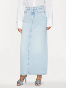 Guess Spódnica jeansowa Wenona W4GD53 D5B66 Błękitny Regular Fit - Spódnice - miniaturka - grafika 1