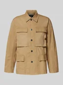 Kurtki męskie - Kurtka koszulowa z kieszeniami z patką i detalem z logo - miniaturka - grafika 1