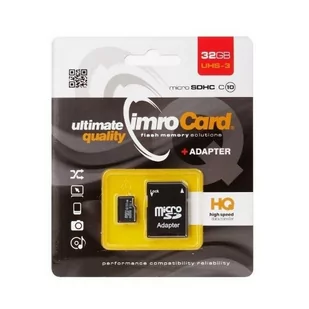 IMRO Imro 32GB (MicroSD10/32G UHS-3 ADP) - Karty pamięci - miniaturka - grafika 1